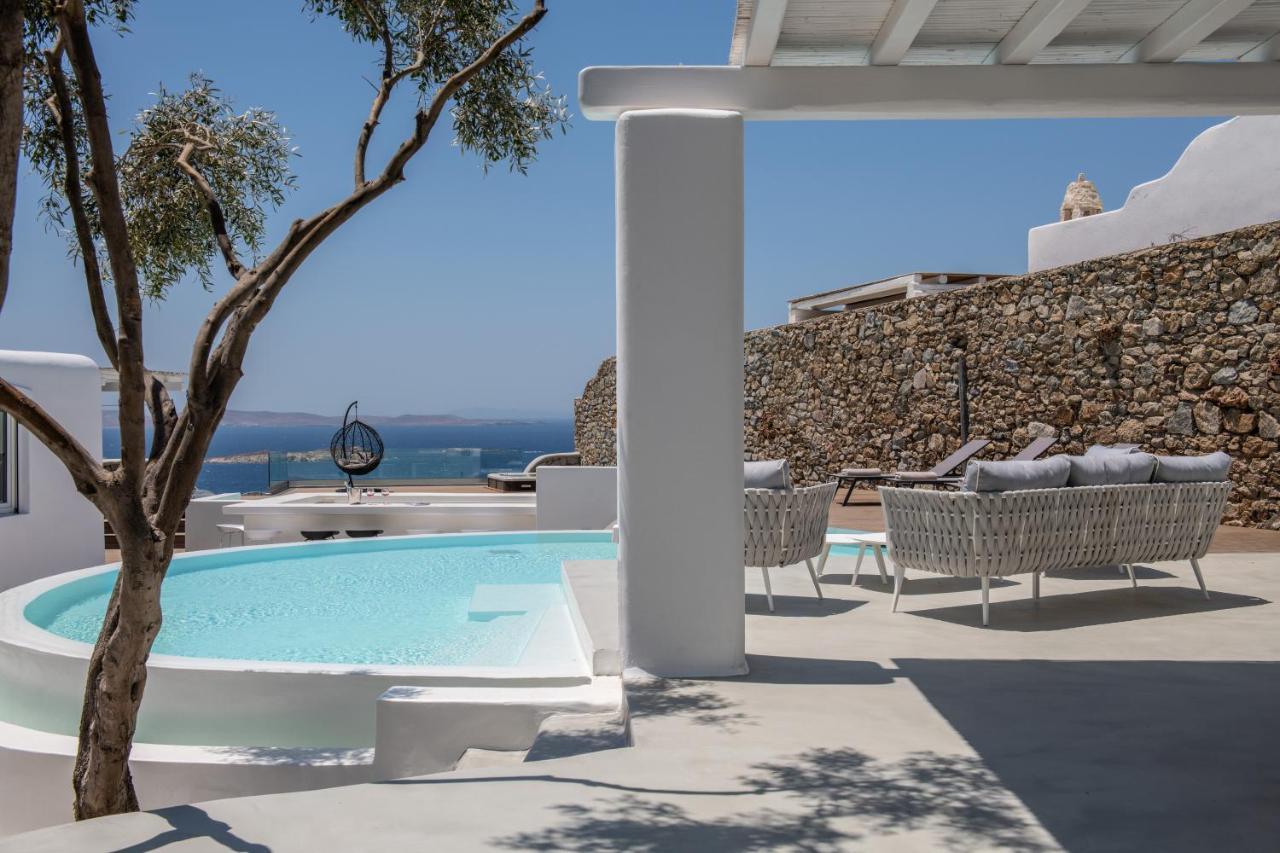 Villa In Mykonos - 6 Bedroom - 1Km From Mykonos Town - Infinity Pool - Sunset View Esterno foto