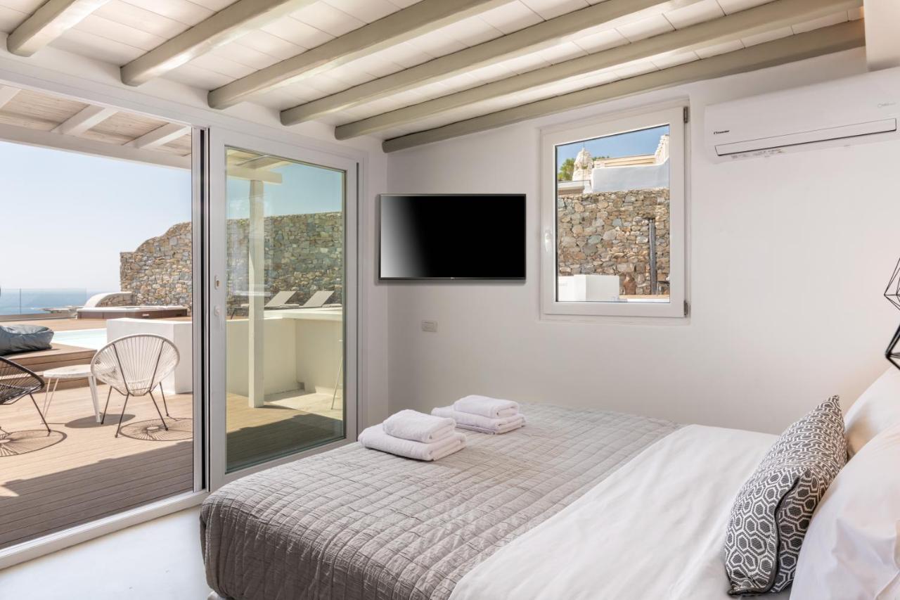 Villa In Mykonos - 6 Bedroom - 1Km From Mykonos Town - Infinity Pool - Sunset View Esterno foto